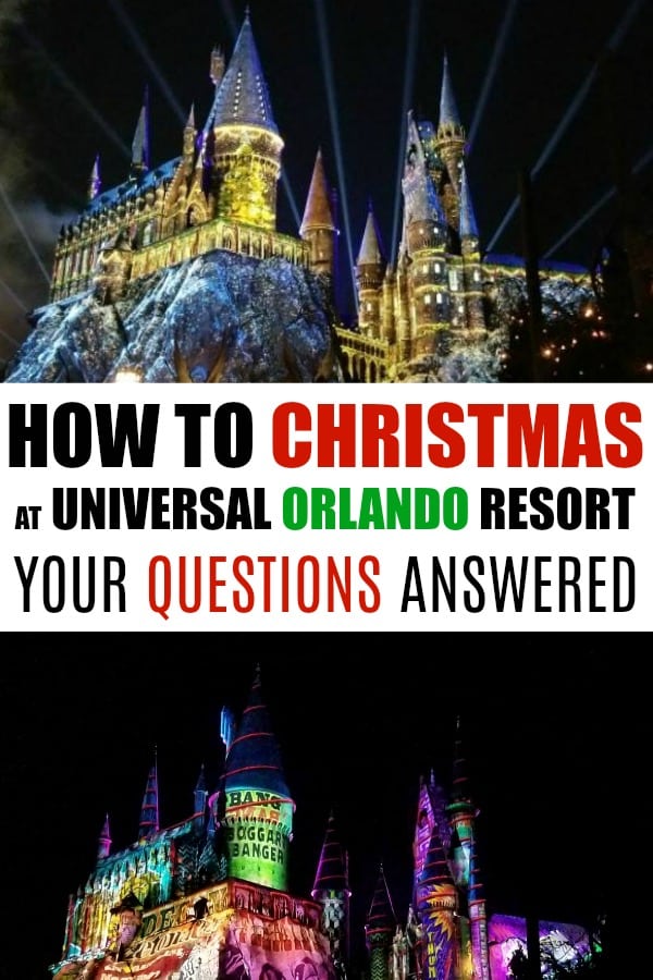 Headed to Universal Orlando this year for Christmas and the winter holidays? We've got all your questions answered about how to Christmas at Universal Orlando Resort! #Universal #UniversalOrlando #Orlando #FloridaThemeParks #OrlandoThemeParks #ChristmasatUniversal