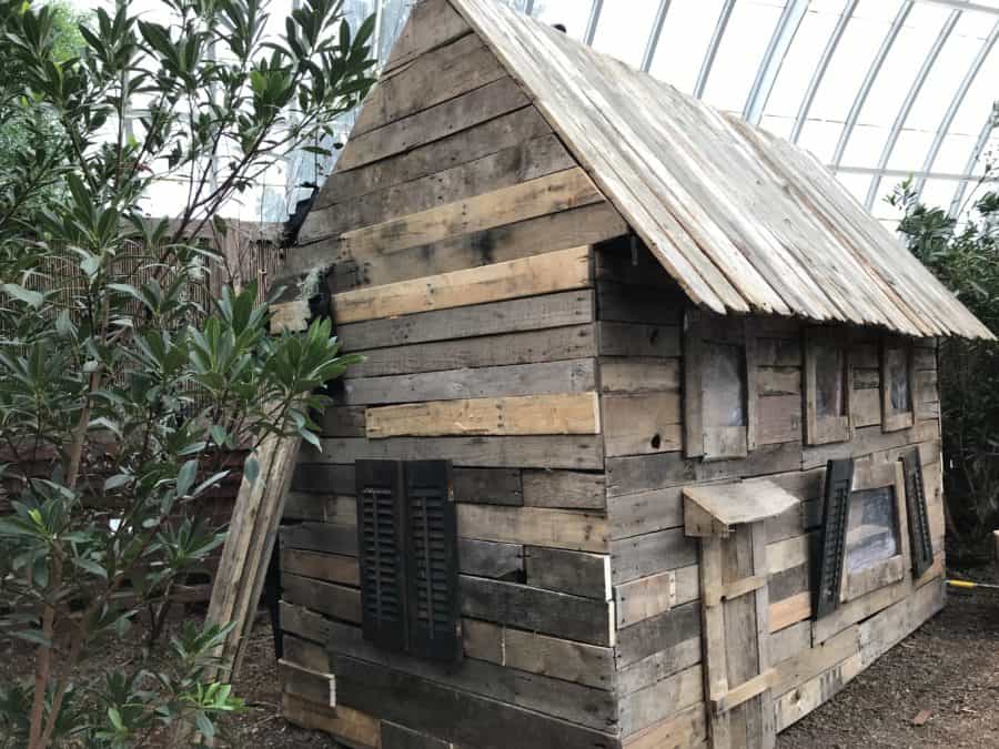 A spooky house, complete with flashing lights, at Phipps for the George Romero tribute in the Serpentine Room. Photo Credit: Karyn Locke