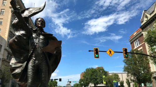 Alexander Hamilton statue in Hamilton, Ohio. Photo Credit: Karyn Locke