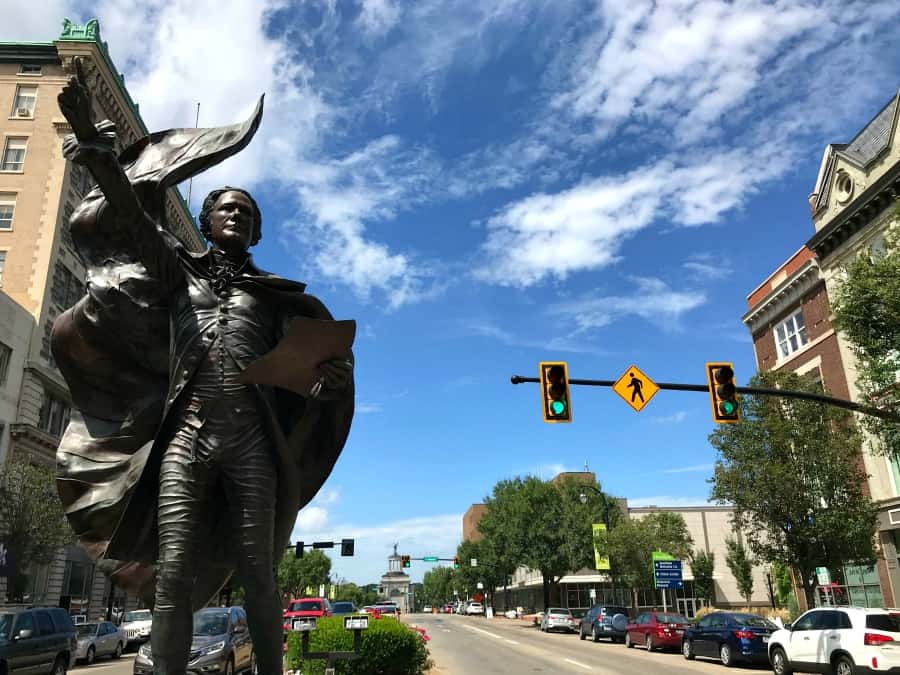 Alexander Hamilton statue in Hamilton, Ohio. Photo Credit: Karyn Locke