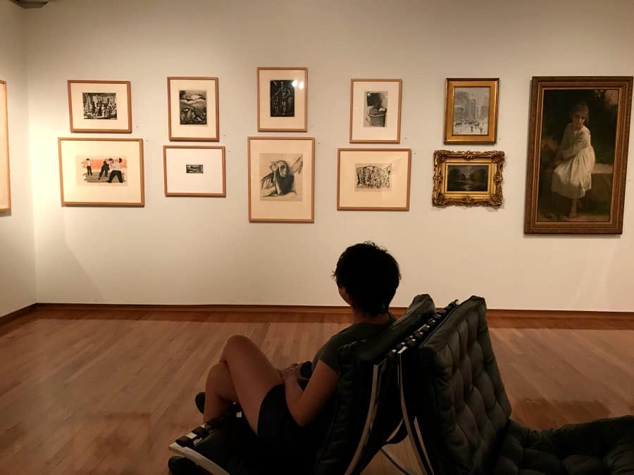 Checking out Miami University's Art Museum. Photo Credit: Karyn Locke