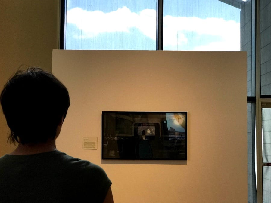 We loved the temporary exhibits at Miami University Art Museum, particularly Hans Gindlesberger's I'm in the Wrong Film. Photo Credit: Karyn Locke
