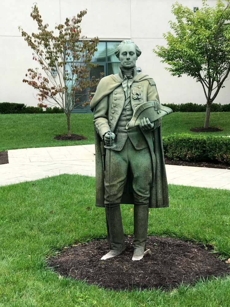 Nemacolin has plenty of George Washington tributes including this statue outside of Chateau Lafayette. Photo Credit: Karyn Locke