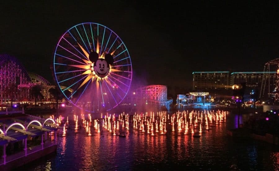 California Adventure at night: such a pretty sight.