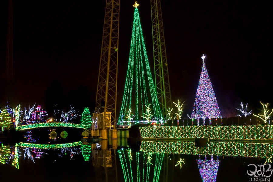 Every 30 minutes, a magical show syncing lights and music happens at Kennywood Holiday Lights. Photo Credit: Steven Locke