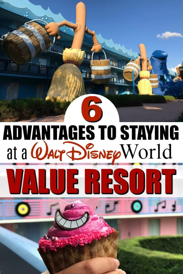 Headed to Walt Disney World and ready to stay on property? From fun exteriors to food courts, here are six advantages to staying at a Walt Disney World Value Resort! #Disney #DisneyResorts #WDW #DisneyVacation #DisneyTrip 