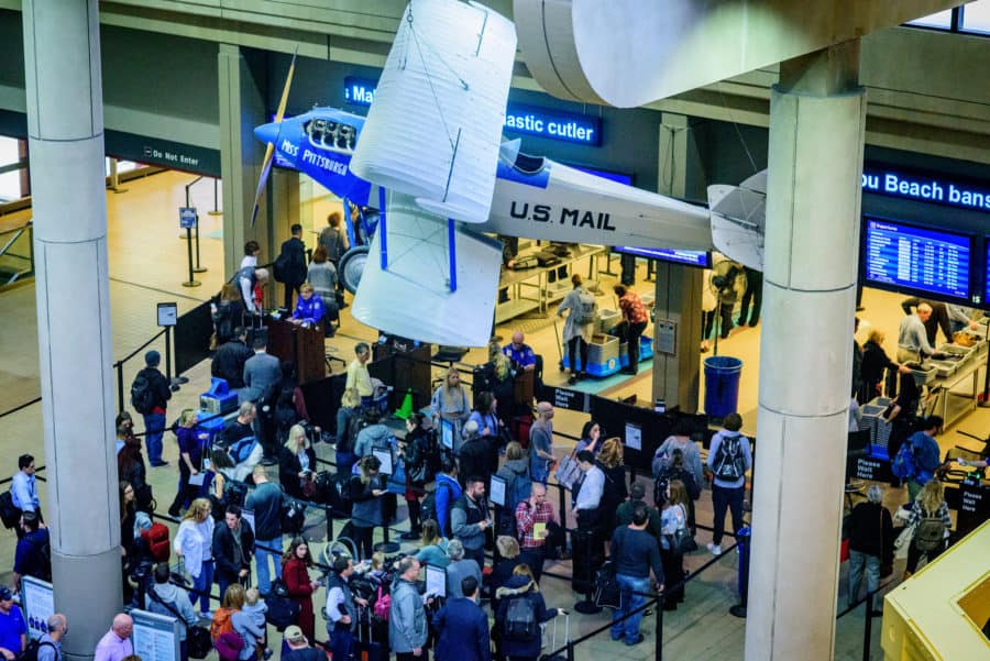 PIT Airport Guide for families: security checks