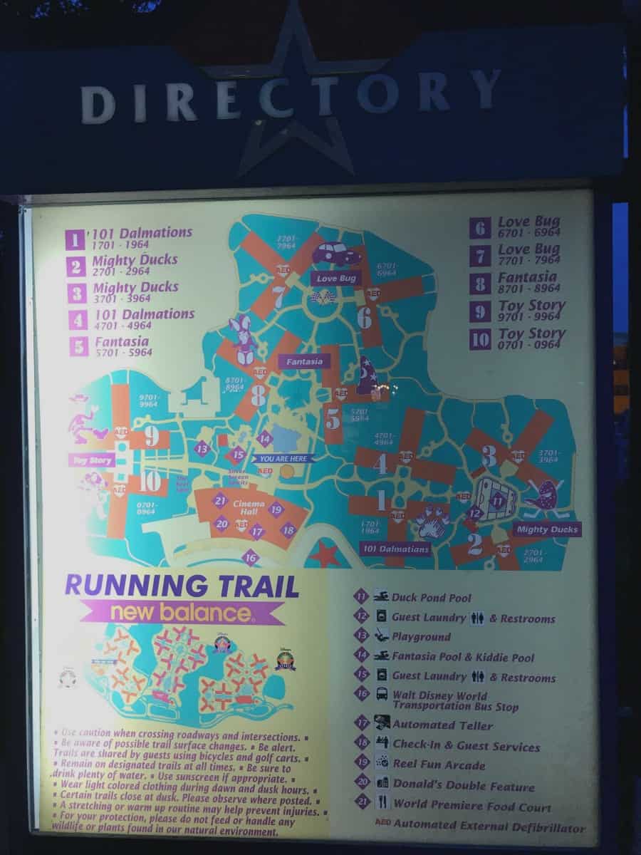 Did you know WDW Value Resorts have running trails? Yep! 