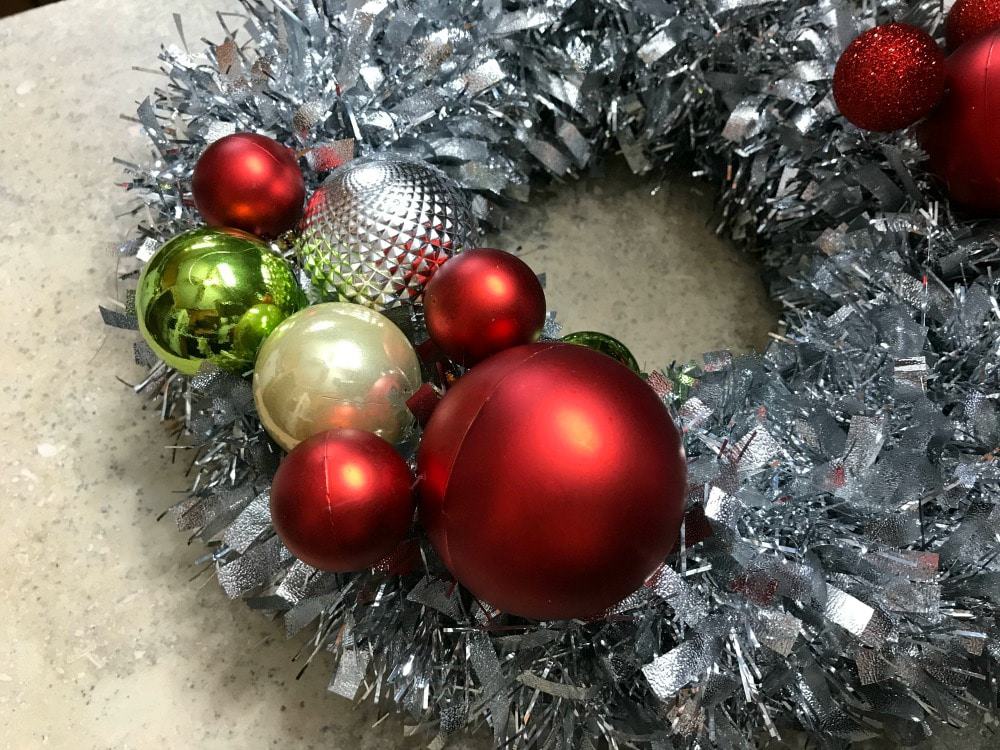 DIY Disney Christmas Wreath: Hidden Mickey Tutorial Step Two