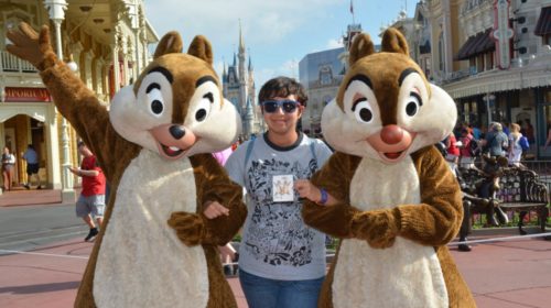 Where to find Magic Kingdom characters and Princesses: Chip 'N Dale in Town Square