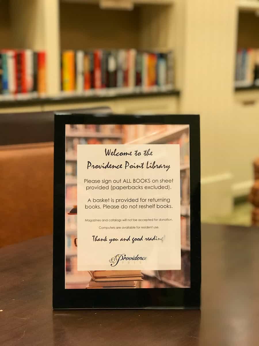 Library at Providence Point.