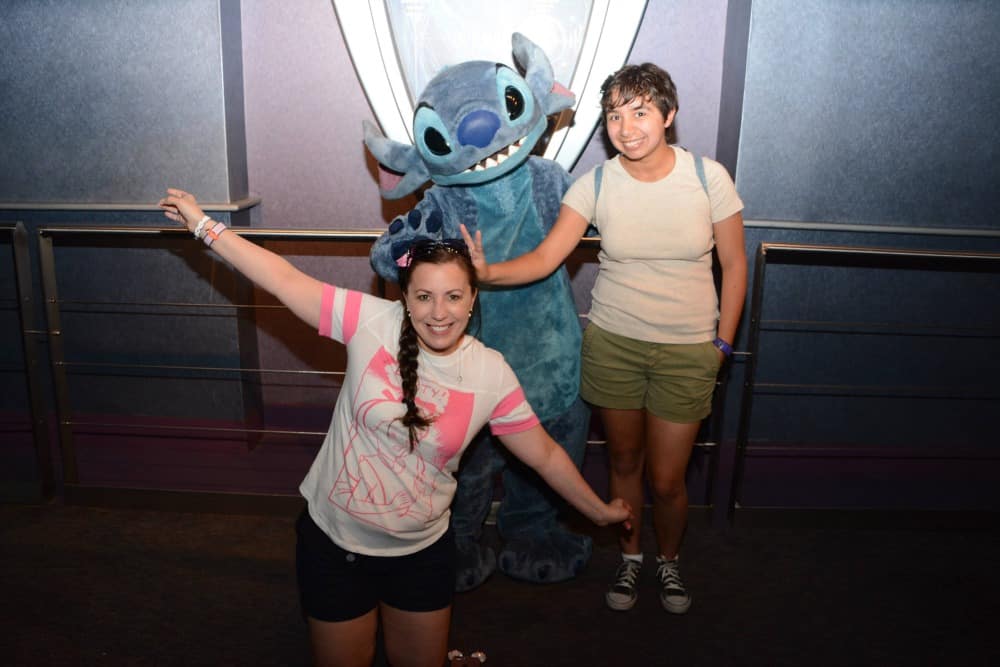 Where to find Magic Kingdom characters and Princesses: Stitch in Tomorrowland