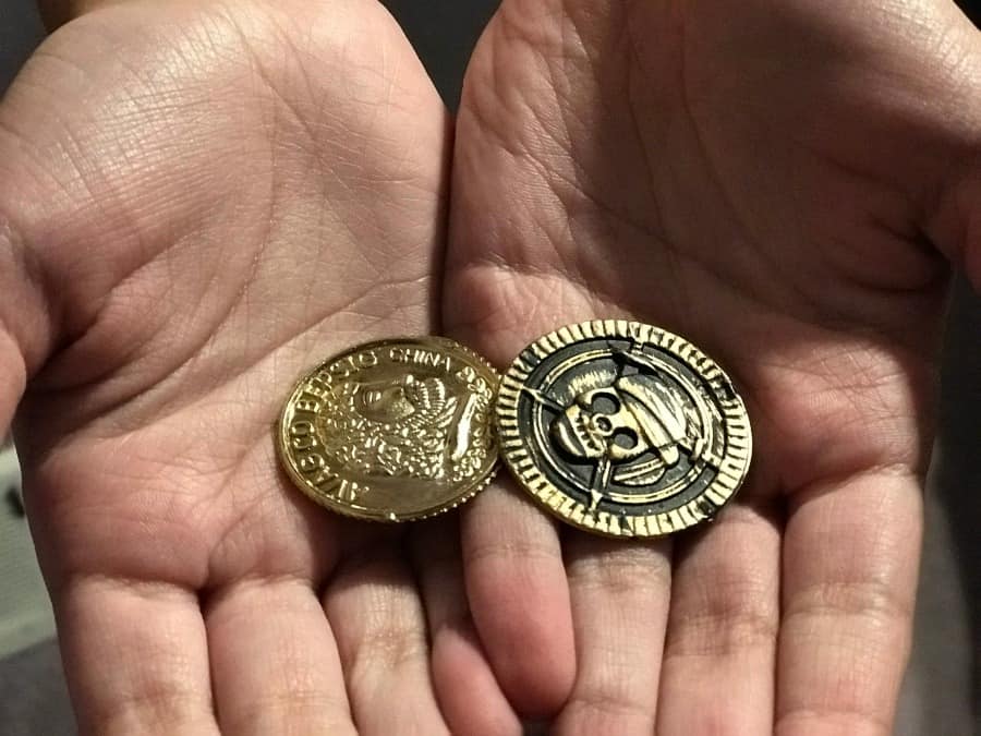 Best Secret Free Things at Walt Disney World: pirate coins at Pirates of the Caribbean