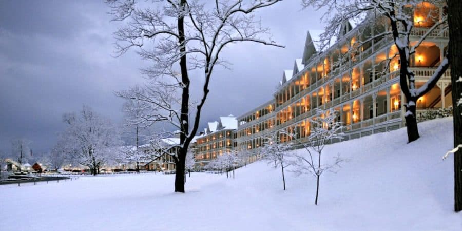 Winter day trips from Pittsburgh: Winter at Omni Bedford Springs Resort.
