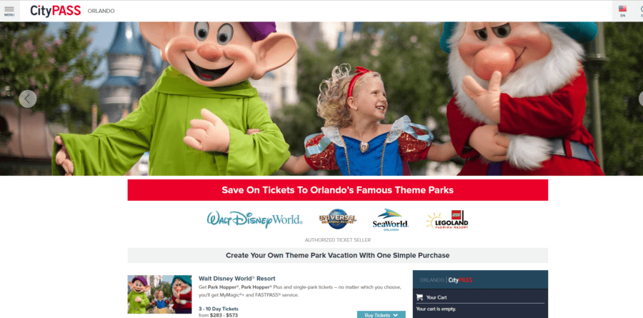 CityPASS Orlando theme park tickets