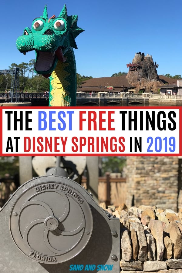 Want to save money on your next visit to Walt Disney World? From treats to photos, here's the best of what's free at Disney Springs in 2019. #Disney #WDW #DisneyVacation #DisneySprings #Travel #FamilyTravel #DisneyWorld #FreeatDisney