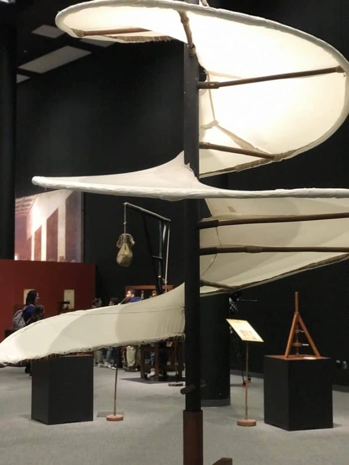 Da Vinci the Exhibition Carnegie Science Center: flying machine