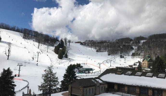 A gorgeous "bluebird day" at Seven Springs. Photo Credit: Steven Locke
