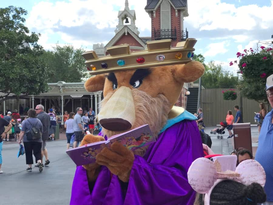 best characters that walk around Magic Kingdom at Disney World: Prince John