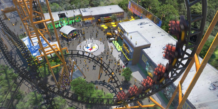 Kennywood Steelers Country: Aerial View concept art