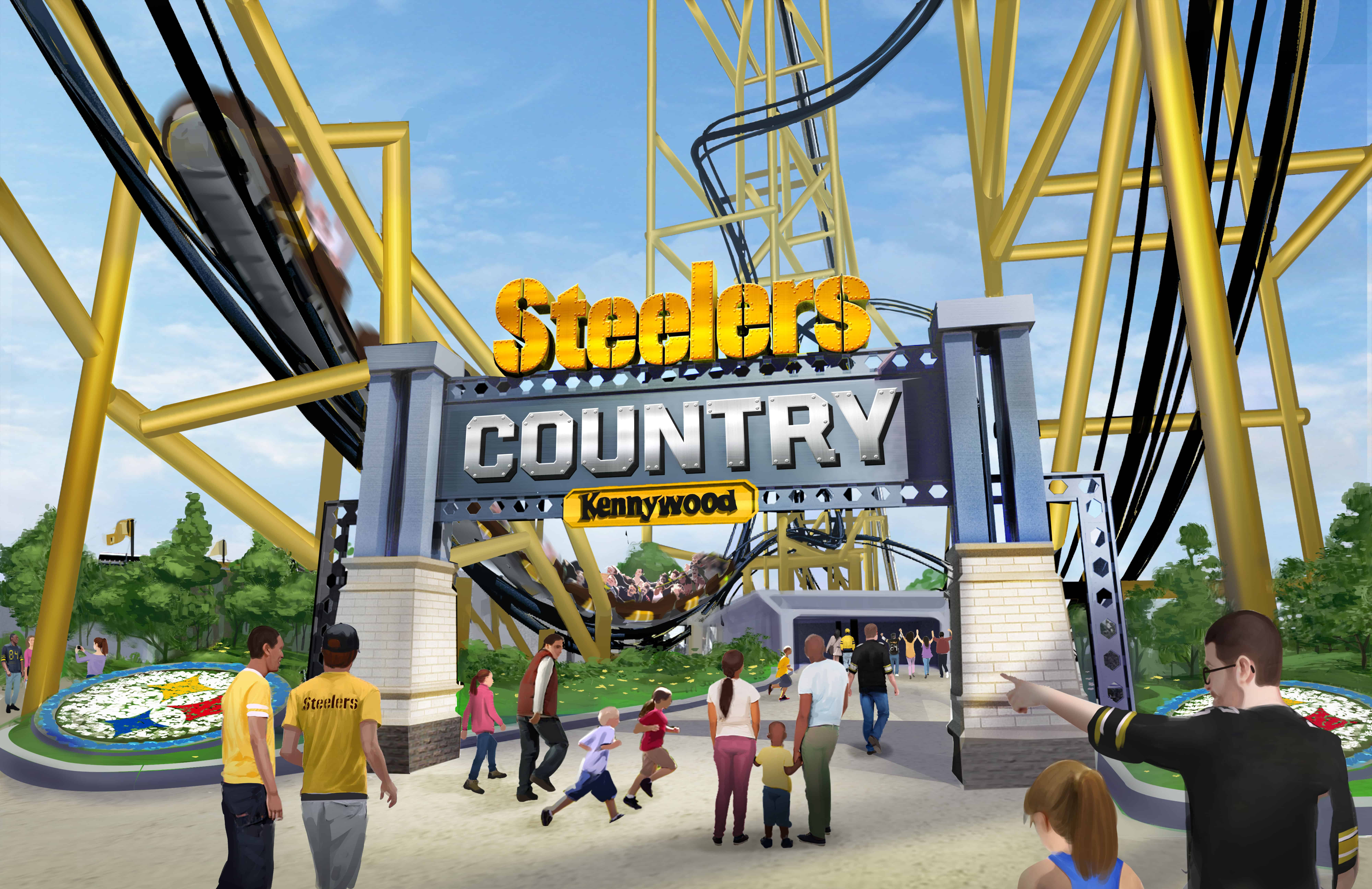 Kennywood Steelers Country: Entrance sign
