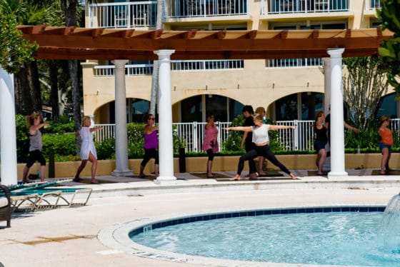 Romantic things to do in St. Simons Island for couples: Yoga at King and Prince