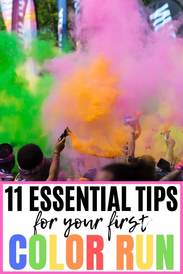 Ready to hit the pavement and have a colorful day? From what to wear to the after party, here are 11 essential tips for your first Color Run! #Happiest5K #TCRLove #ColorRun #running #RaceTips #ColorRun5K