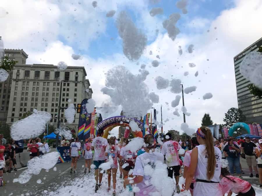 Color Run MLB All-Star 5K Cleveland Finish