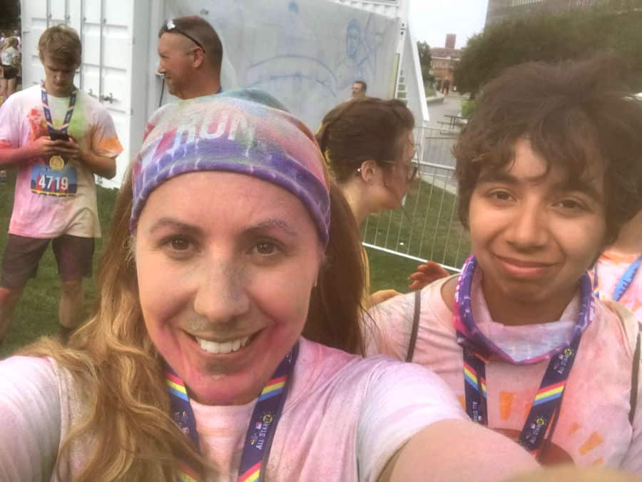 Color Run MLB All-Star 5K Cleveland Finish Line