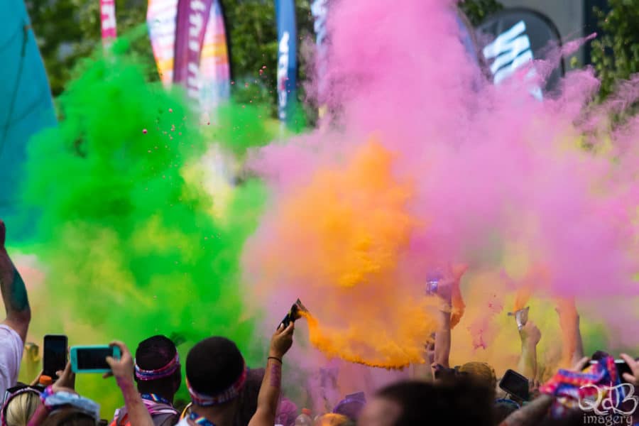 Color Run MLB All-Star 5K Cleveland After party powder throw