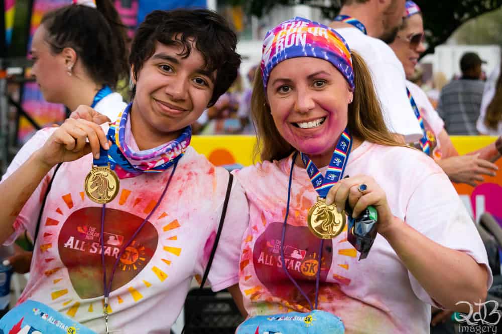 Color Run MLB All-Star 5K Cleveland Medals