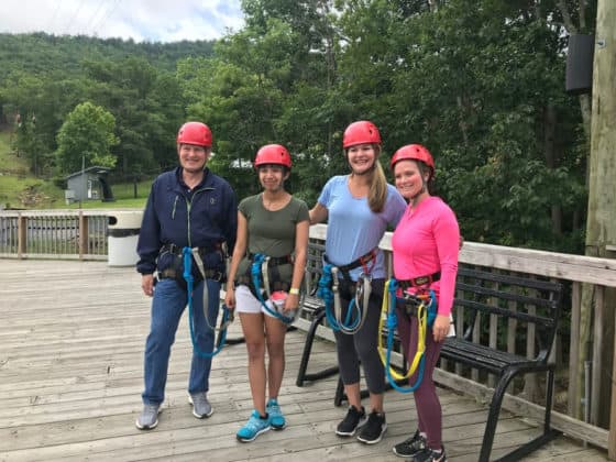 Best things to do in Massanutten resort in summer: Mega Zipline