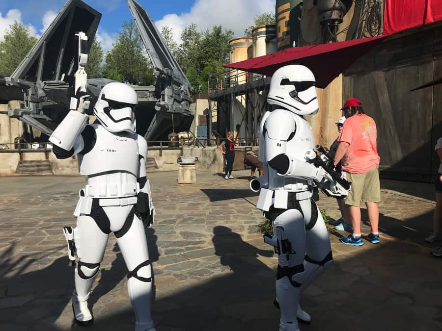 tips for Star Wars: Galaxy's Edge at Disney World - Stormtroopers