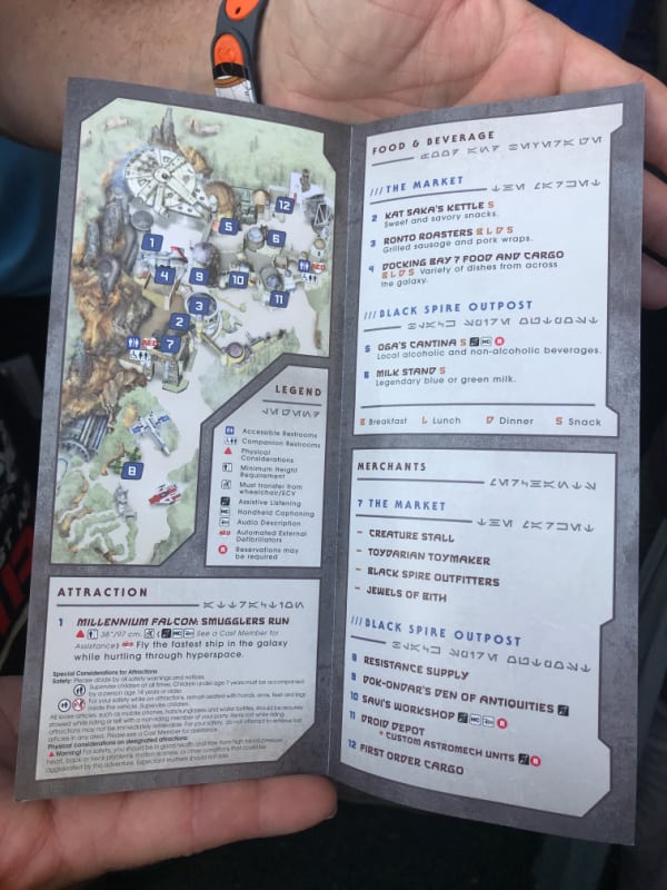 tips for Star Wars: Galaxy's Edge at Disney World - Map and Times Guide
