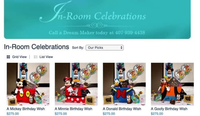 Disney extras worth paying for: In-Room Celebrations