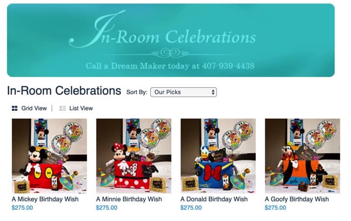 Disney extras worth paying for: In-Room Celebrations
