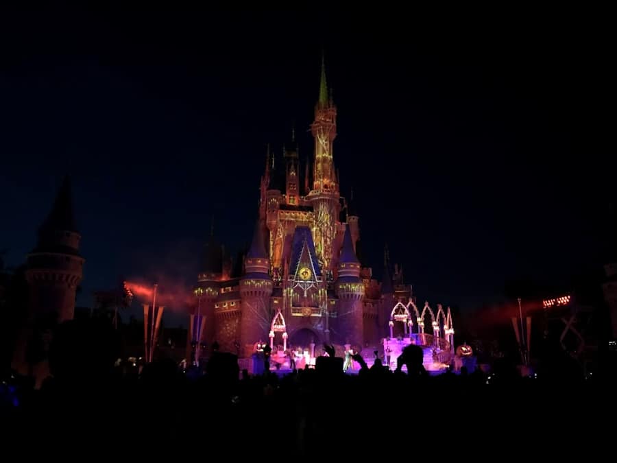 must-dos at Mickey's Not-So-Scary Halloween Party at Disney World: Castle shows
