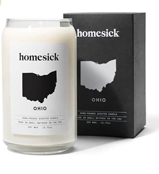 Ohio Gift Guide for Ohio Lovers: Homesick for Ohio Candle