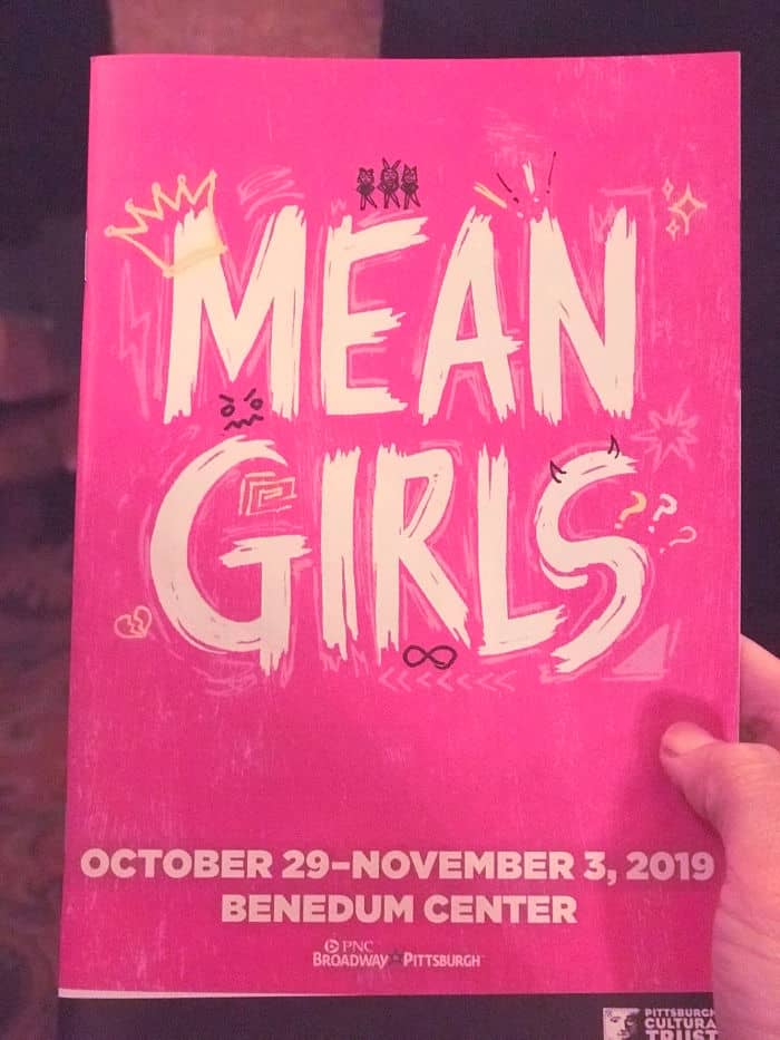 Mean Girls The Musical in Pittsburgh playbill