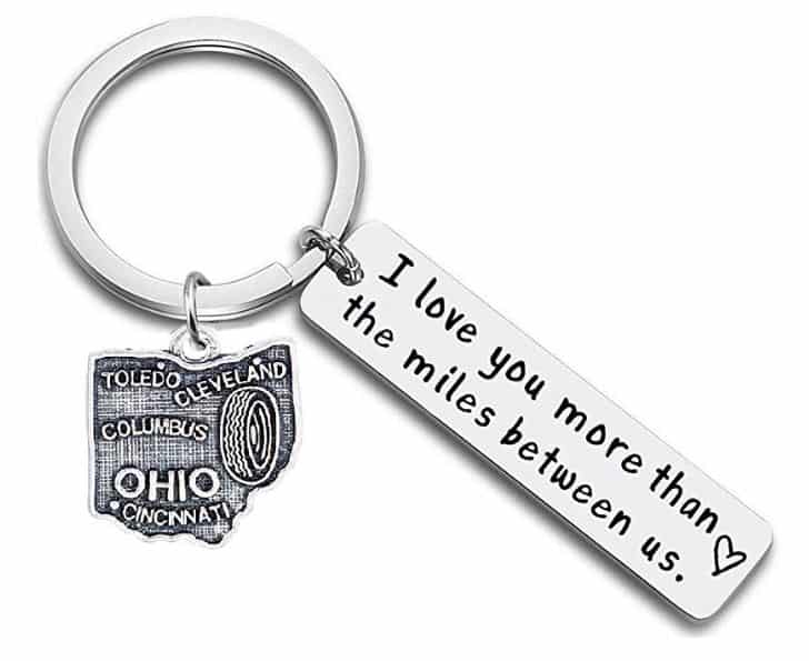 Ohio Gift Guide Miles between us keychain