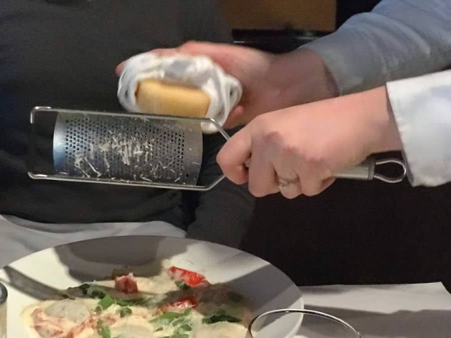 romantic getaway in Sandusky, Ohio: Dining at Ciao Bella
