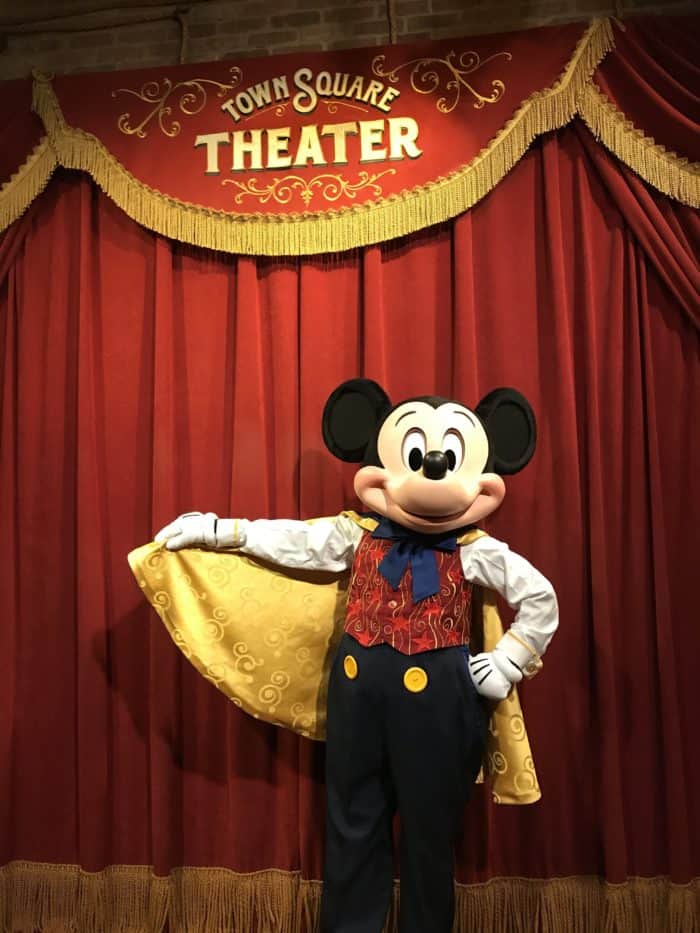 where to meet Mickey and Minnie at Disney World: Mickey Mouse at Magic Kingdom