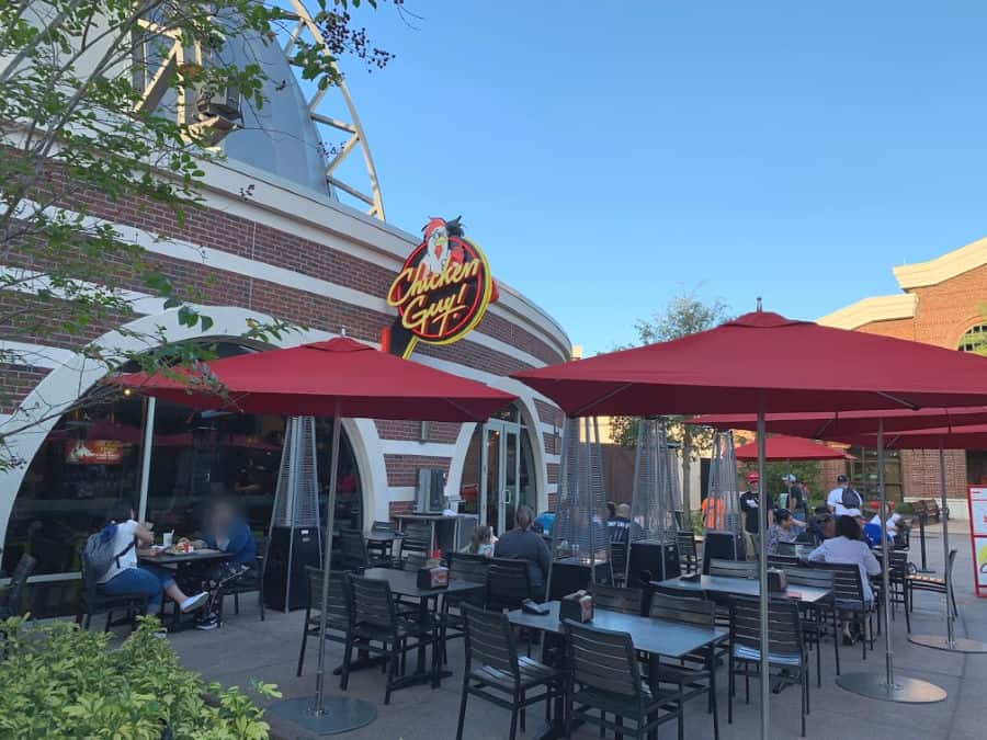 Chicken Guy! Disney Springs outside dining