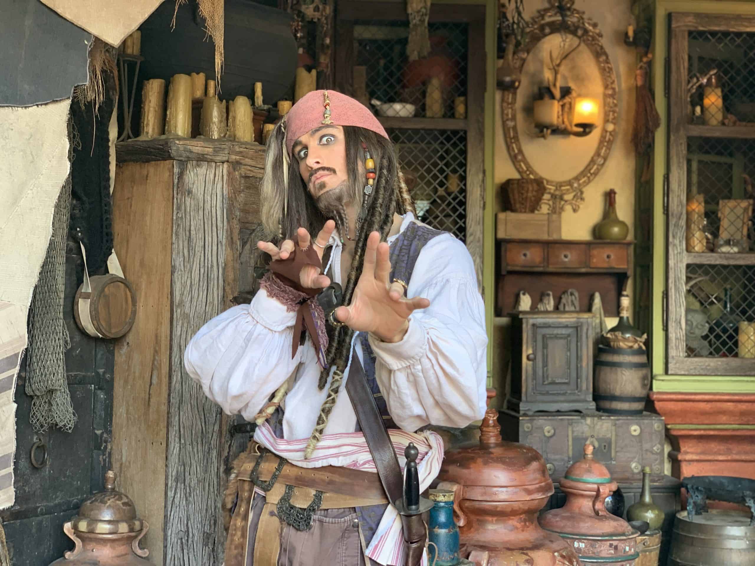 Photopass at Magic Kingdom: Captian Jack Sparrow in Adventureland