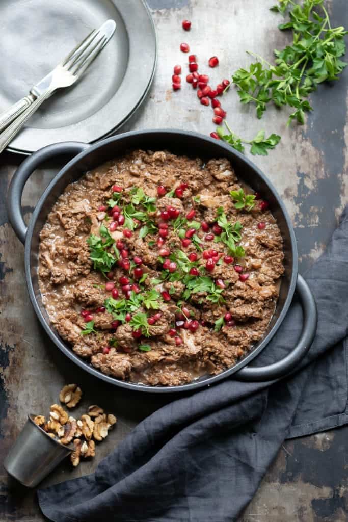 Persian Walnut Salad - Meatless meals for meatless Mondays. 