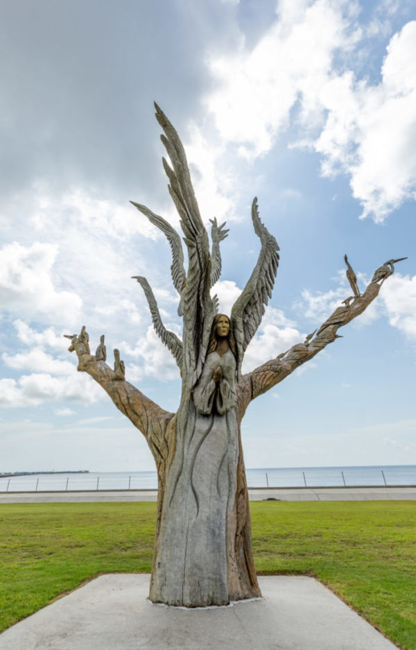 Bay St Louis Angel Tree Carving