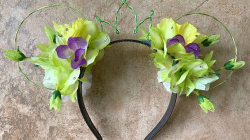 DIY Mickey ears with crown Tiana Princess and the Frog Disney Princess