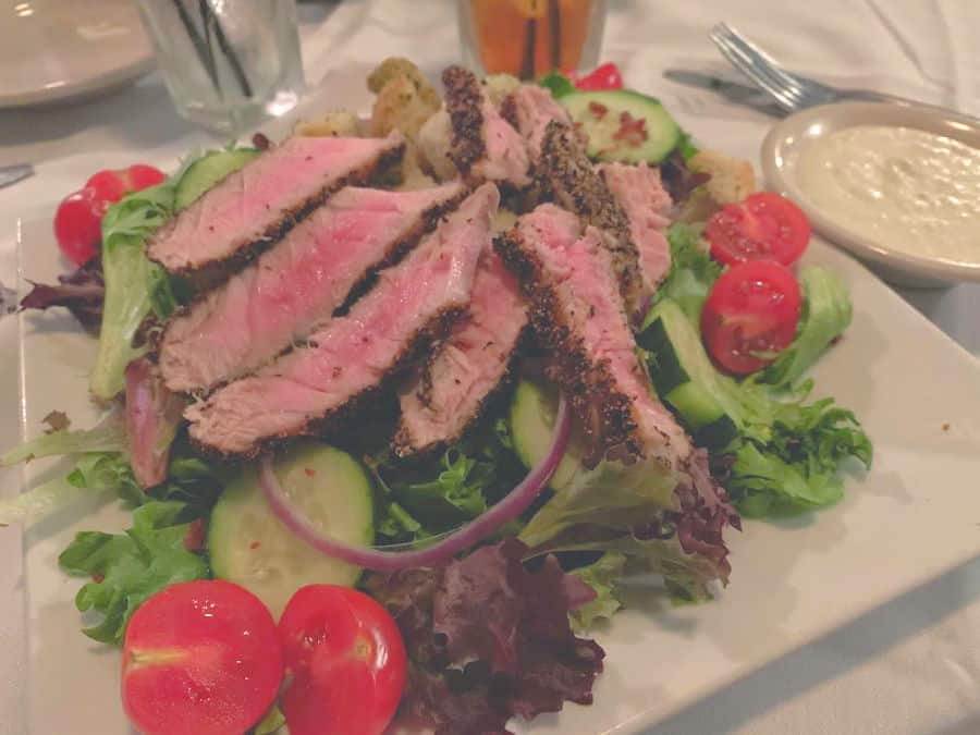 Fun Things to Do in St. Tammany Parish Louisiana's Northshore Dining Rips on the Lake Steak Salad