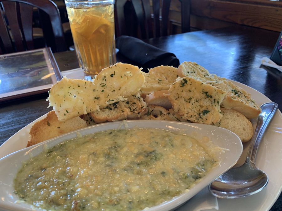 things to do in Louisiana's Cajun bayou dining artichoke dip at Flanagan's