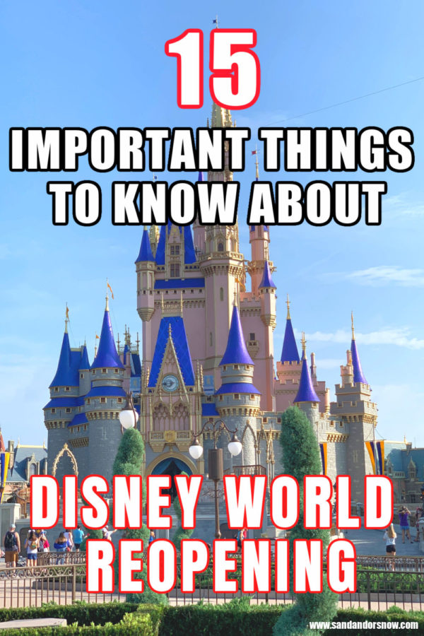 Planning a visit to Walt Disney World and want the details on the new normal? From safety measures to screenings to cleaning and sanitizing (and characters!), here's 15 important things to know about Disney World reopening! #Disney #WDW #DisneyReopening #familytravel #orlando #Floridatravel